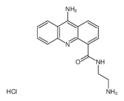 9-Amino-acridine-4-carboxylic acid (2-amino-ethyl)-amide; hydrochloride结构式