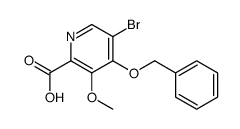 4-(Benzyloxy)-5-bromo-3-Methoxypicolinic acid structure