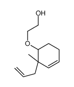 2-(2-methyl-2-prop-2-enylcyclohex-3-en-1-yl)oxyethanol结构式