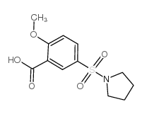 2-METHOXY-5-(PYRROLIDINE-1-SULFONYL)-BENZOIC ACID structure