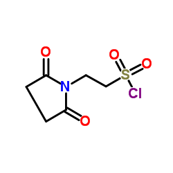 2-(2,5-DIOXO-PYRROLIDIN-1-YL)-ETHANESULFONYL CHLORIDE结构式