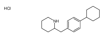 2-[(4-cyclohexylphenyl)methyl]piperidine,hydrochloride Structure