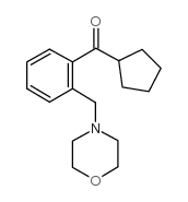 CYCLOPENTYL 2-(MORPHOLINOMETHYL)PHENYL KETONE structure