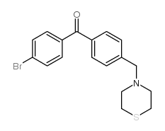 4-BROMO-4'-THIOMORPHOLINOMETHYL BENZOPHENONE结构式
