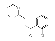 2'-CHLORO-3-(1,3-DIOXAN-2-YL)PROPIOPHENONE Structure