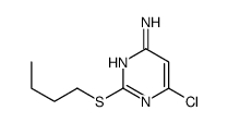 2-butylsulfanyl-6-chloropyrimidin-4-amine结构式