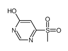 6-(Methylsulfonyl)-4(1H)-pyrimidinone Structure