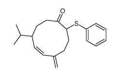 7-methylidene-10-phenylsulfanyl-4-propan-2-ylcyclodec-5-en-1-one Structure