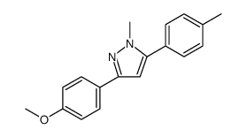 3-(4-METHOXYPHENYL)-1-METHYL-5-P-TOLYL-1H-PYRAZOLE结构式