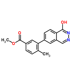 Methyl 4-methyl-3-(1-oxo-1,2-dihydro-6-phthalazinyl)benzoate结构式