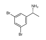 (AR)-3,5-二溴-A-甲基苯甲胺结构式