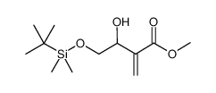 methyl 4-(tert-butyldimethylsilyloxy)-3-hydroxy-2-methylenebutyrate Structure