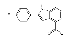 2-(4-fluorophenyl)-1H-indole-4-carboxylic acid Structure