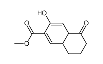 3-hydroxy-5-oxo-4a,5,6,7,8,8a-hexahydro-naphthalene-2-carboxylic acid methyl ester结构式