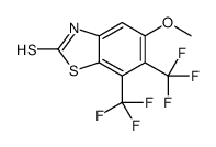 5-methoxy-6,7-bis(trifluoromethyl)-3H-1,3-benzothiazole-2-thione结构式