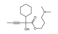 3-(dimethylamino)propyl 2-cyclohexyl-2-hydroxypent-3-ynoate Structure