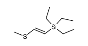 Triethyl-((E)-2-methylsulfanyl-vinyl)-silane结构式