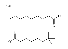 (isodecanoato-O)(neodecanoato-O)lead structure