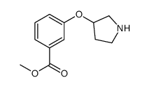 methyl 3-pyrrolidin-3-yloxybenzoate Structure