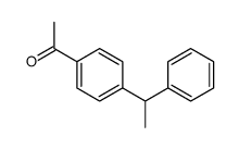 1-[4-(1-phenylethyl)phenyl]ethanone Structure