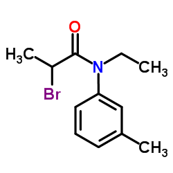 2-Bromo-N-ethyl-N-(3-methylphenyl)propanamide Structure