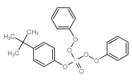 Phosphoric acid,4-(1,1-dimethylethyl)phenyl diphenyl ester structure