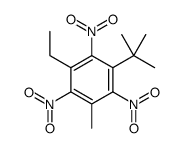 1-tert-butyl-3-ethyl-5-methyl-2,4,6-trinitrobenzene结构式