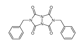 2,6-bis(phenylmethyl)-1H,5H-<1,2,4>triazolo<1,2-a><1,2,4>triazole-1,3,5,7(2H,6H)-tetrone Structure