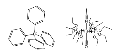trans-[Fe(CO)(CH3CN)(P(OEt)3)4](BPh4)2 Structure
