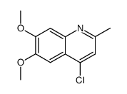 4-氯-6,7-二甲氧基-2-甲基喹啉结构式