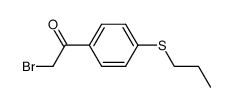 2-bromo-1-(4-propylsulfanyl-phenyl)-ethanone结构式