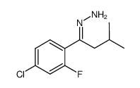 1-(4-chloro-2-fluorophenyl)-3-methyl-1-butanone hydrazone Structure