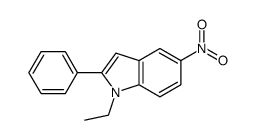 1-ethyl-5-nitro-2-phenyl-1H-indole Structure