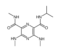 3,5-bis-methylamino-pyrazine-2,6-dicarboxylic acid isopropylamide methylamide Structure