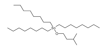 tri-n-octyl-(3-methylbutyloxy)tin Structure