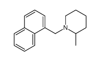 2-methyl-1-(naphthalen-1-ylmethyl)piperidine结构式