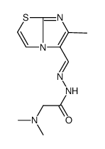 2-(dimethylamino)-N-[(E)-(6-methylimidazo[2,1-b][1,3]thiazol-5-yl)methylideneamino]acetamide Structure