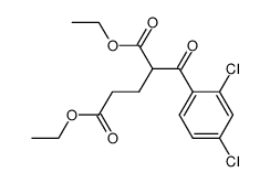 diethyl 2-(2,4-dichlorobenzoyl)pentanedioate Structure
