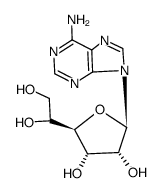9H-Purin-6-amine, 9-b-D-gulofuranosyl- Structure