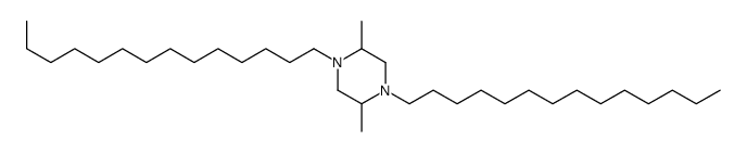 2,5-dimethyl-1,4-di(tetradecyl)piperazine Structure