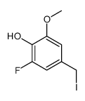 2-fluoro-4-(iodomethyl)-6-methoxyphenol结构式