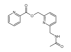 (6-(acetamidomethyl)pyridin-2-yl)methyl picolinate结构式