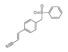 3-[4-(benzenesulfonylmethyl)phenyl]prop-2-enenitrile Structure