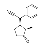 phenyl-1'cyano-1'dimethyl cyclopentanone Structure