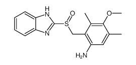 2-<(benzimidazolylsulfinyl)methyl>-3,5-dimethyl-4-methoxyaniline Structure