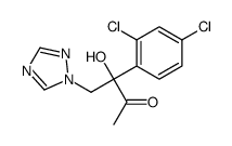 3-(2,4-dichlorophenyl)-3-hydroxy-4-(1,2,4-triazol-1-yl)butan-2-one结构式