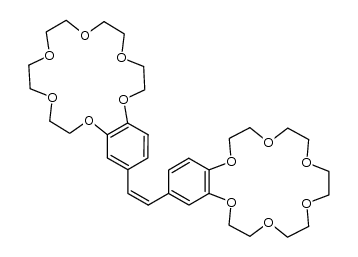 18-[(Z)-2-(2,3,5,6,8,9,11,12,14,15-decahydro-1,4,7,10,13,16-benzohexaoxacyclooctadecin-18-yl)-1-ethenyl]-2,3,5,6,8,9,11,12,14,15-decahydro-1,4,7,10,13,16-benzohexaoxacyclooctadecine Structure