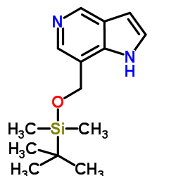 1H-Pyrrolo[3,2-c]pyridine, 7-[[[(1,1-dimethylethyl)dimethylsilyl]oxy]Methyl]-结构式