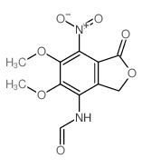 Formamide,N-(1,3-dihydro-5,6-dimethoxy-7-nitro-1-oxo-4-isobenzofuranyl)-结构式