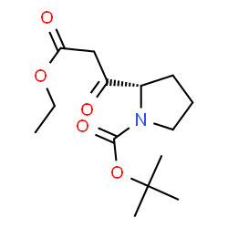 Ethyl (S)-1-Boc-b-oxo-2-Pyrrolidinepropanoate结构式